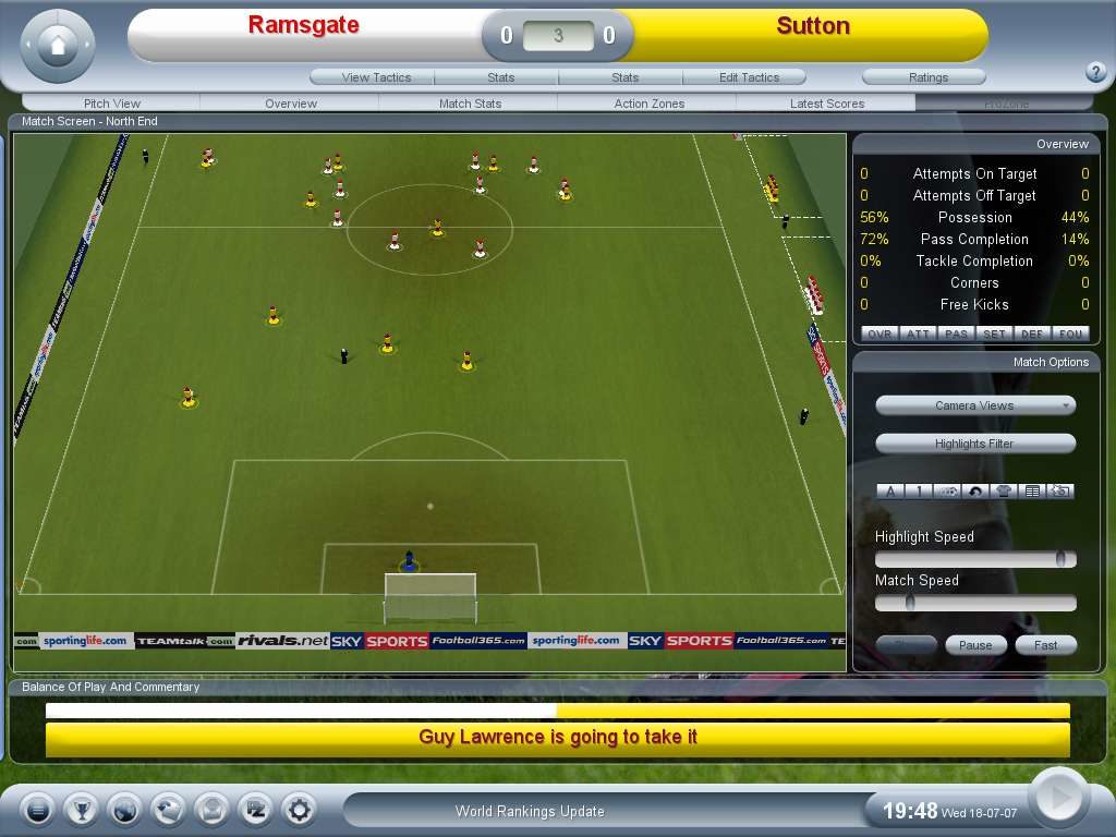 Championship manager 2008 player